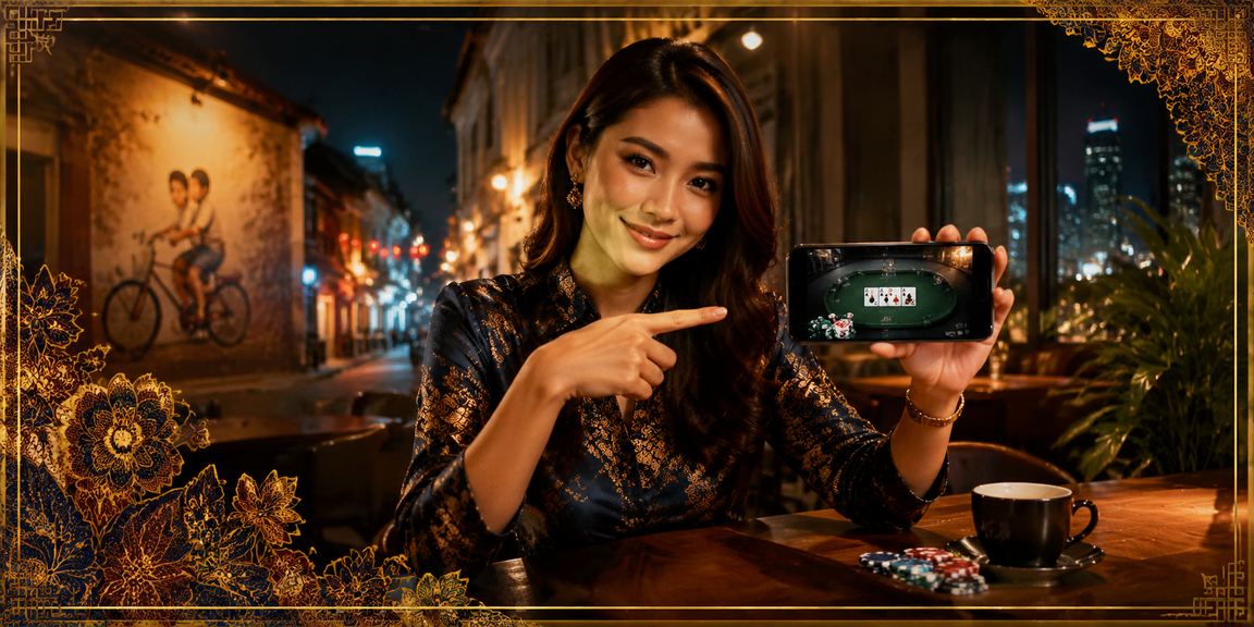 Permainan poker bertemakan batik di Pulau Pinang Malaysia